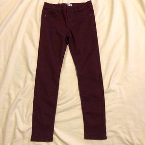 Jordache Super Skinny Jeans Plum Girls Size 8